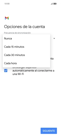 Pulsa el ajuste deseado.