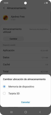 Pulsa el nombre de la tarjeta de memoria.