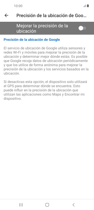 Pulsa el indicador junto a 