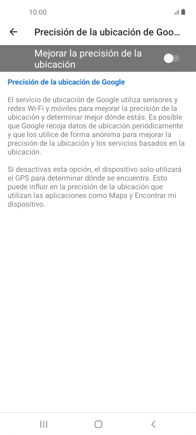 Pulsa el indicador junto a 