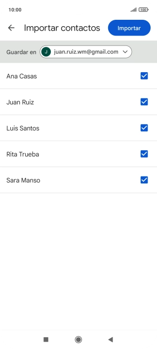 Pulsa la lista desplegable junto a 