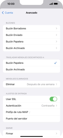 Pulsa el indicador junto a 