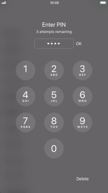 Introduce tu código PIN y pulsa OK.