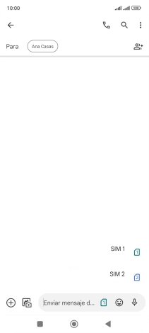 Pulsa la tarjeta SIM deseada.