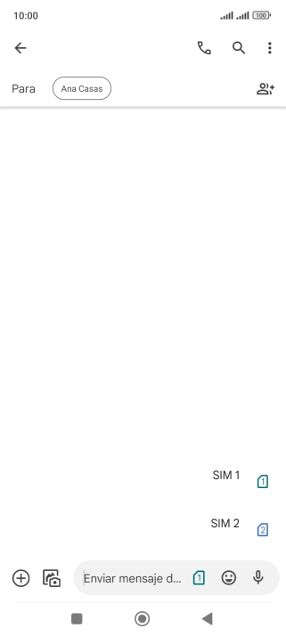 Pulsa la tarjeta SIM deseada.