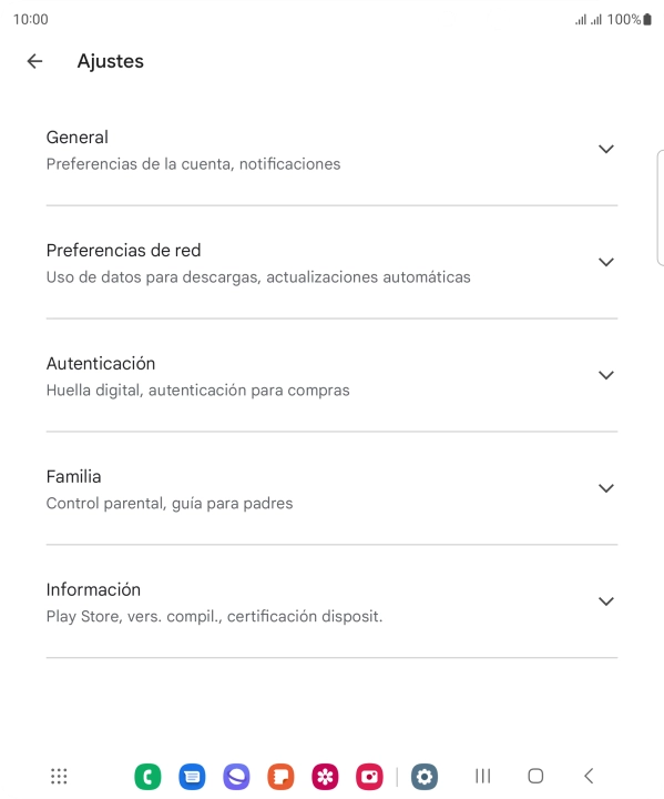 Pulsa Preferencias de red.