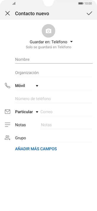 Pulsa la lista desplegable de la guía.
