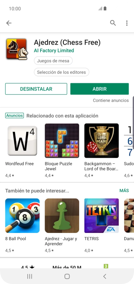 Pulsa la tecla de inicio para terminar y regresar a la pantalla de inicio.