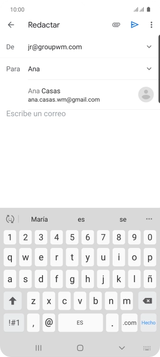 Pulsa el contacto deseado.