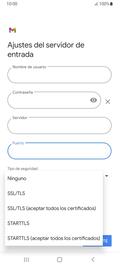 Pulsa SSL/TLS.
