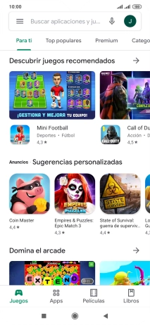 Pulsa en el campo de búsqueda.