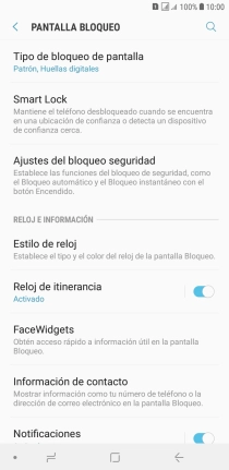 Pulsa Tipo de bloqueo de pantalla e introduce un código de seguridad adicional.
