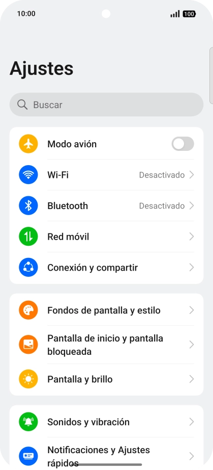 Pulsa Sonidos y vibración.