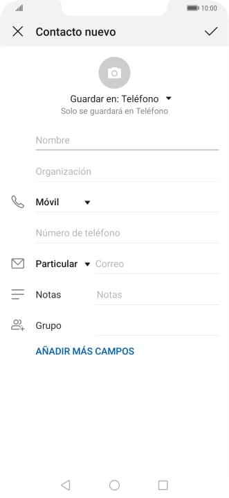 Pulsa la lista desplegable de la guía.