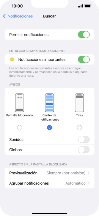 Pulsa el indicador junto a 