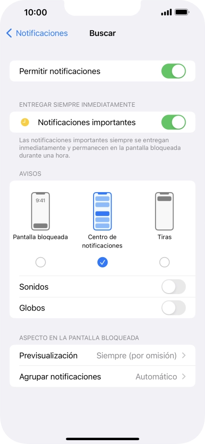 Pulsa el indicador junto a 