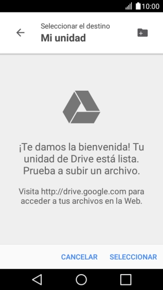 Pulsa el icono de nueva carpeta.