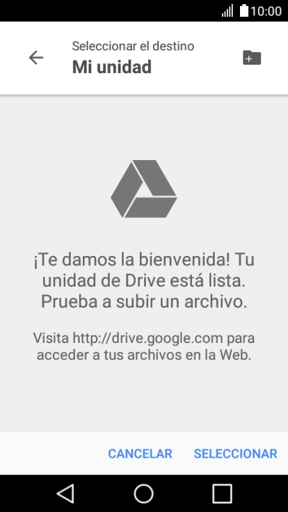 Pulsa el icono de nueva carpeta.
