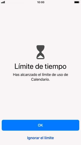 Pulsa Ignorar el límite.