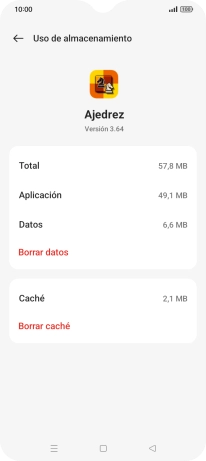 Pulsa Borrar caché. Pulsa Borrar caché.