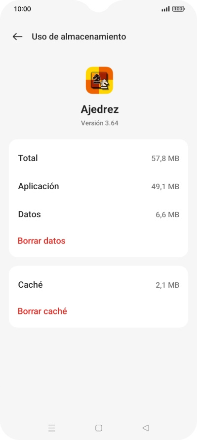 Pulsa Borrar caché. Pulsa Borrar caché.