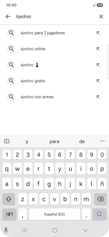 Introduce el nombre del tema o de la app y pulsa el icono de búsqueda.