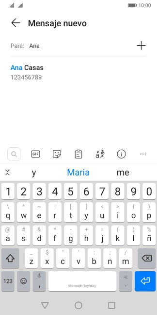 Pulsa el contacto deseado.