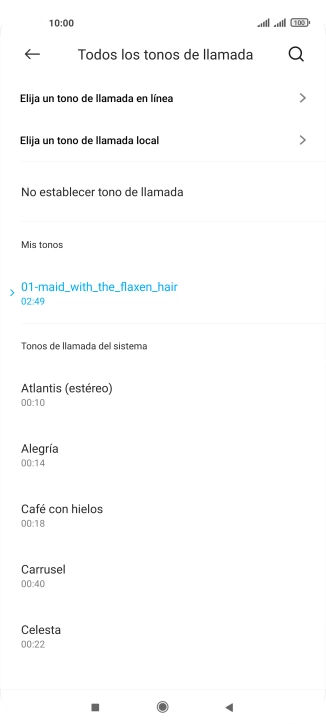 Pulsa la tecla de inicio para terminar y regresar a la pantalla de inicio.