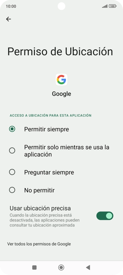 Pulsa el ajuste deseado.