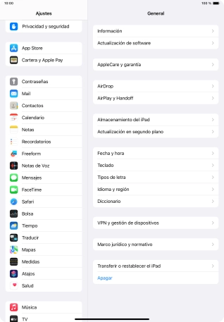 Pulsa Privacidad y seguridad.