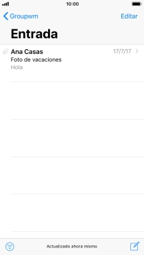 Pulsa el icono de nuevo correo electrónico.