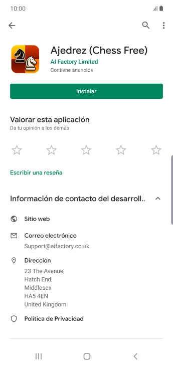 Pulsa la tecla de inicio para terminar y regresar a la pantalla de inicio.