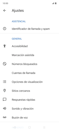 Pulsa Cuentas de llamada.