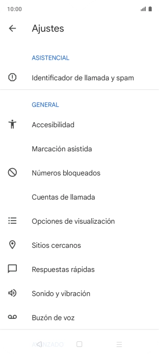 Pulsa Cuentas de llamada.