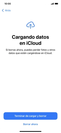 Pulsa Borrar ahora.