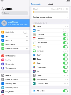 Pulsa el indicador junto a 