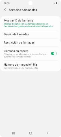 Pulsa Desvío de llamadas.