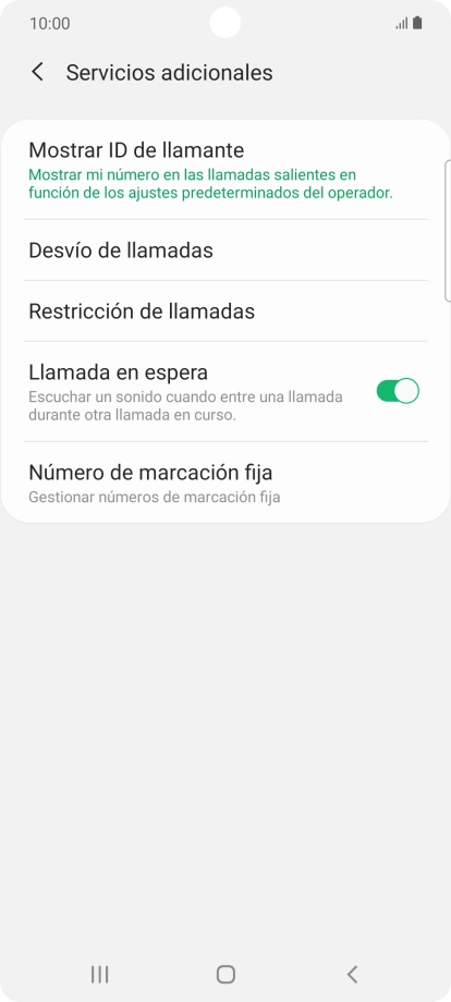 Pulsa Desvío de llamadas.
