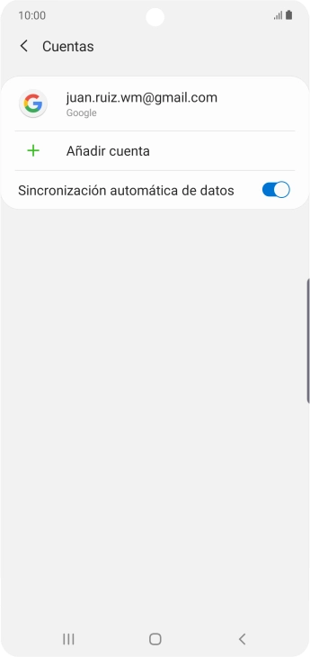 Pulsa Añadir cuenta.