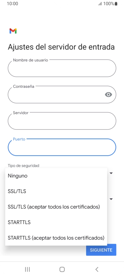 Pulsa Ninguno.