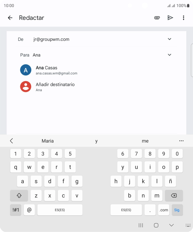 Pulsa el contacto deseado.