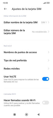 Pulsa Nombres de puntos de acceso.