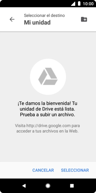 Si deseas crear una nueva carpeta, pulsa el icono de nueva carpeta y sigue las indicaciones de la pantalla para crearla. Si deseas crear una nueva carpeta, pulsa el icono de nueva carpeta y sigue las indicaciones de la pantalla para crearla.