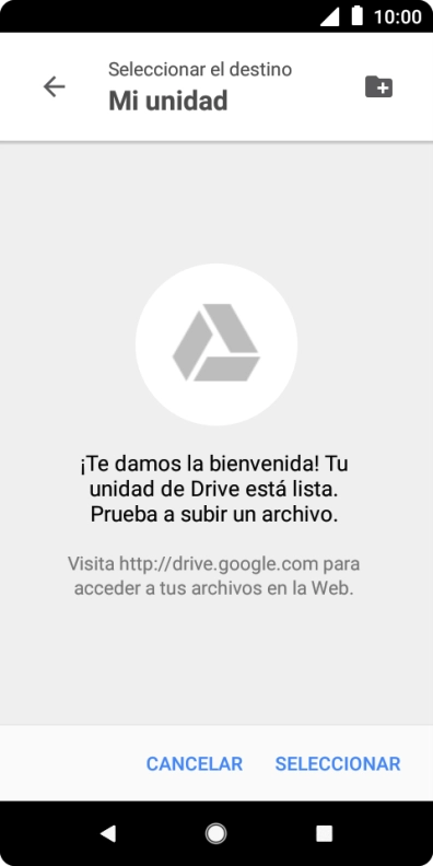 Si deseas crear una nueva carpeta, pulsa el icono de nueva carpeta y sigue las indicaciones de la pantalla para crearla. Si deseas crear una nueva carpeta, pulsa el icono de nueva carpeta y sigue las indicaciones de la pantalla para crearla.
