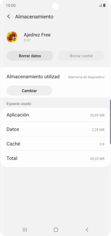 Pulsa la tecla de inicio para terminar y regresar a la pantalla de inicio.
