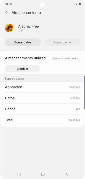 Pulsa la tecla de inicio para terminar y regresar a la pantalla de inicio.