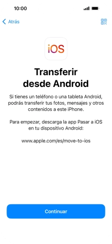Para transferir contenido a tu teléfono, tienes que haber instalado la app 