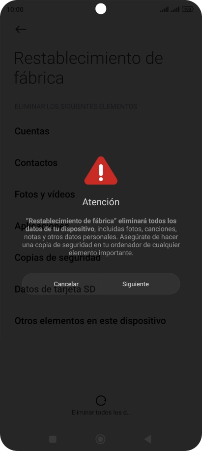 Pulsa Siguiente.