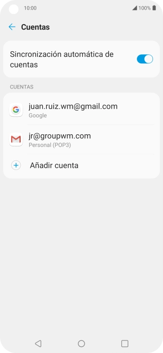 Pulsa el indicador junto a 