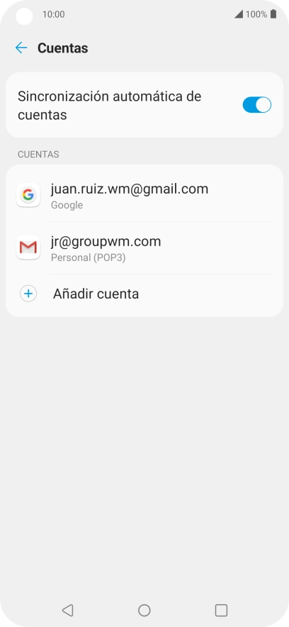 Pulsa el indicador junto a 